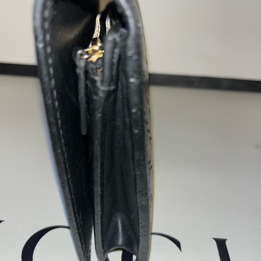 GUCCI Soft Microguccissima Continental Wallet/ Crossbody Testa Di Moro - Picture 10 of 11